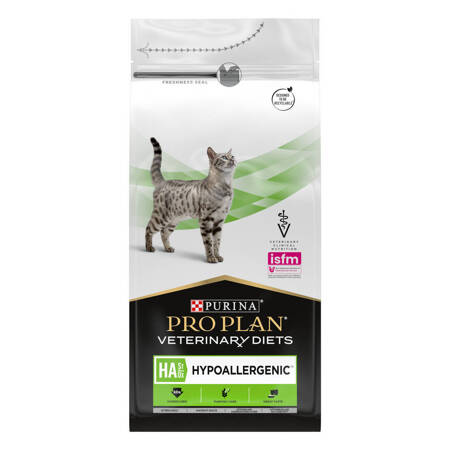 Purina Pro Plan Veterinary Diets Feline HA Hypoallergenic 1,3kg Sucha Karma Dla Kota